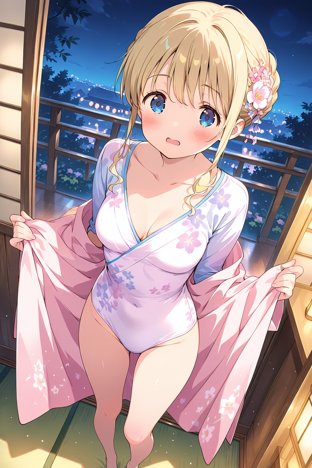 浴衣の下はレオタード常備