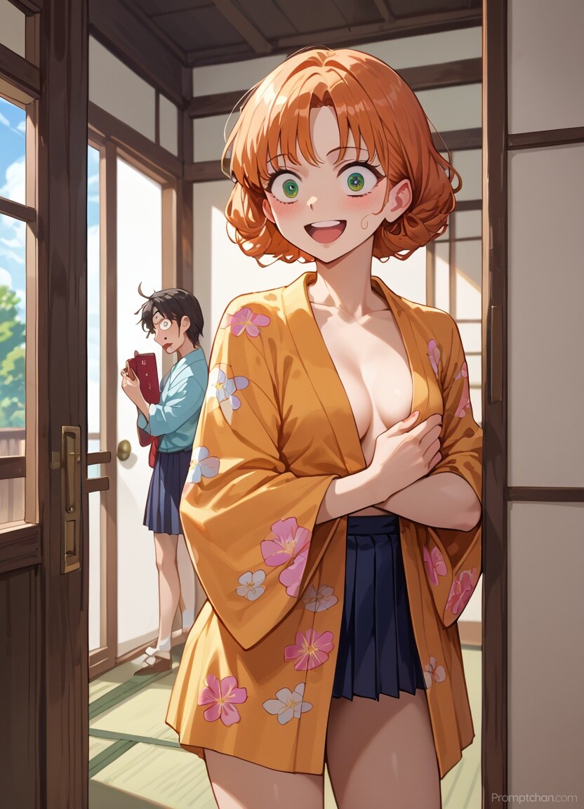 着替えてる最中に遭遇