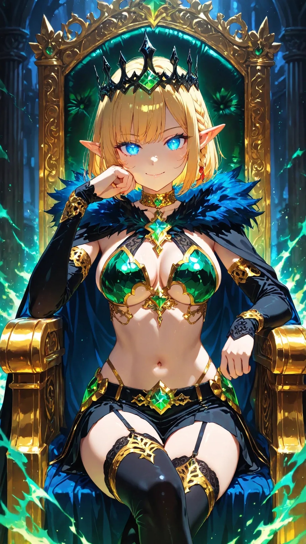 🧝‍♀️👁️ エル子魔王、カッ！――その衣装で威厳保てるの強すぎィ！