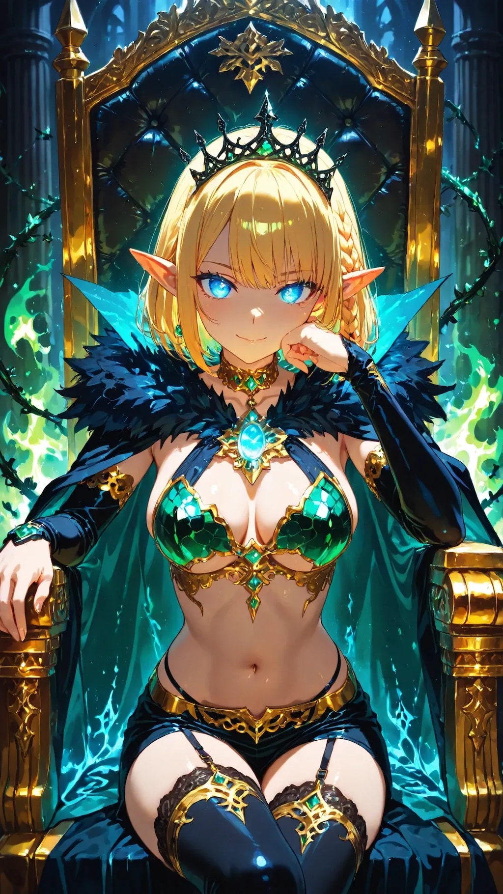 🧝‍♀️👁️ エル子魔王、カッ！――その衣装で威厳保てるの強すぎィ！