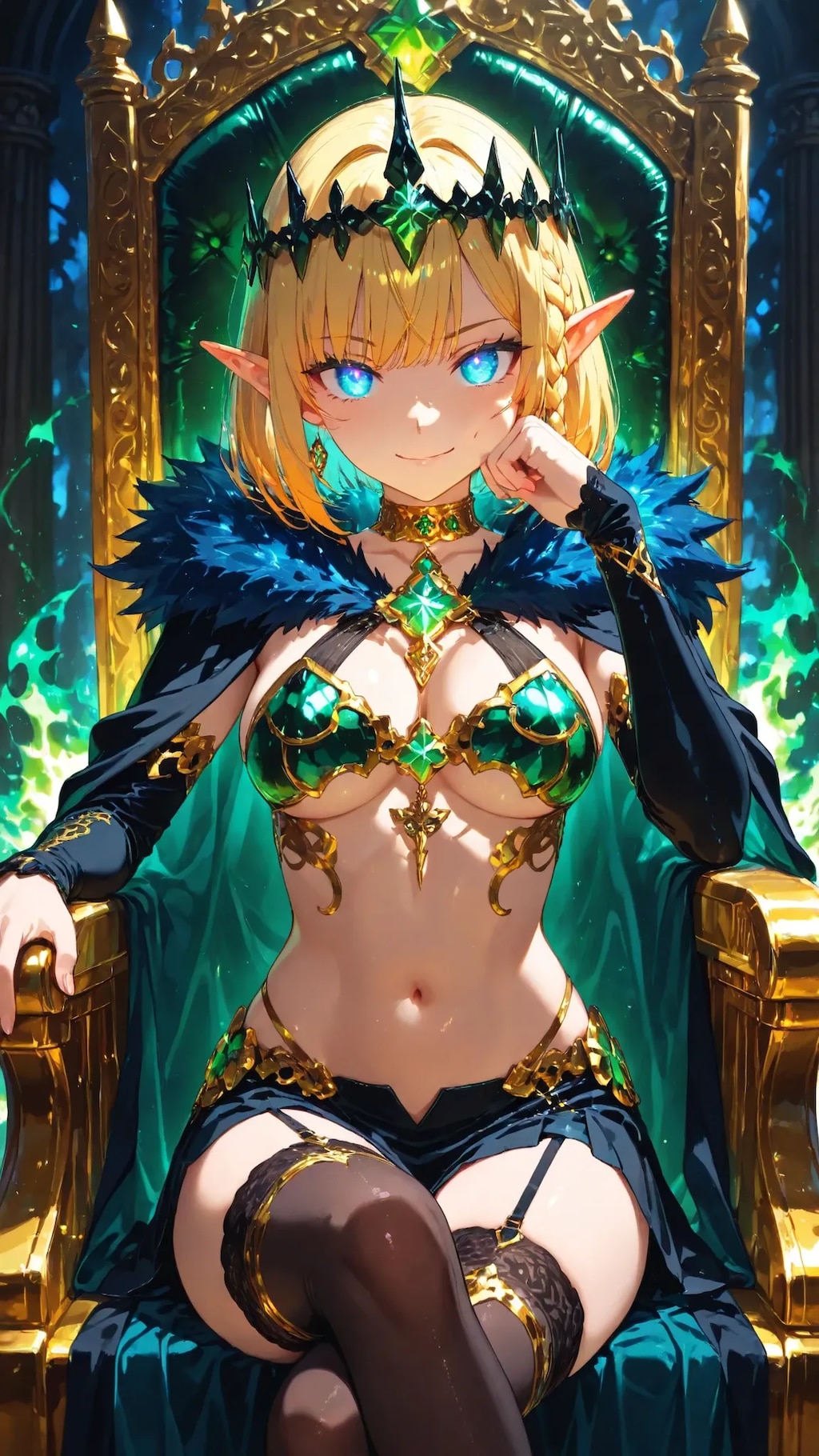 🧝‍♀️👁️ エル子魔王、カッ！――その衣装で威厳保てるの強すぎィ！