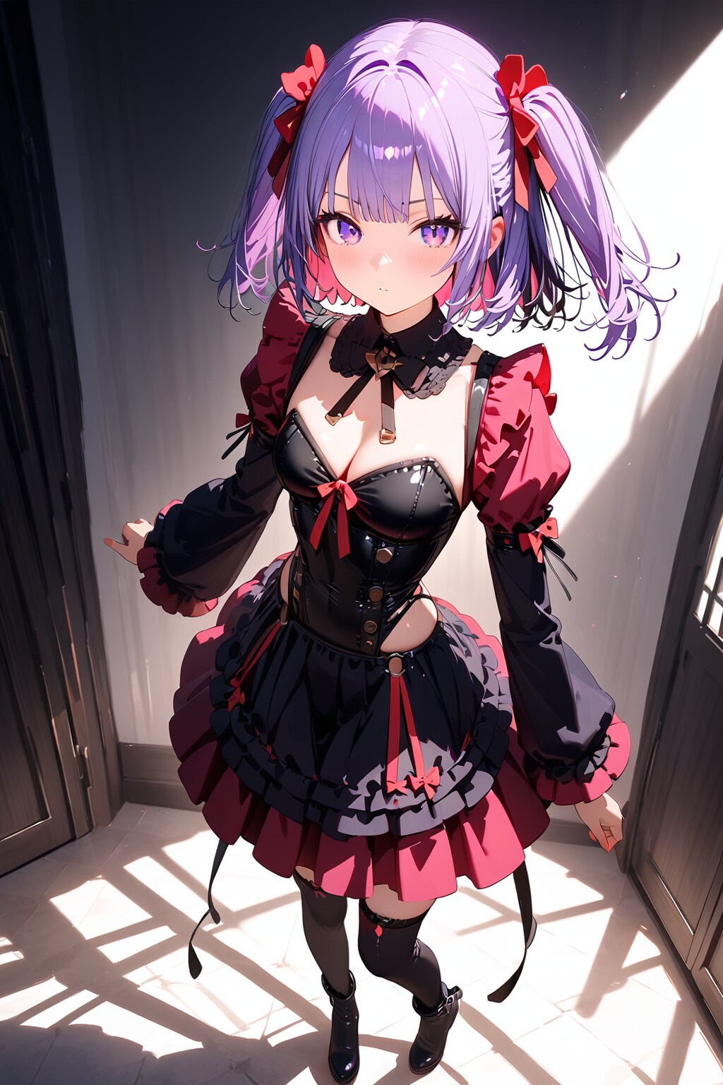 (717HQ)銀髪ちゃんゴスロリ