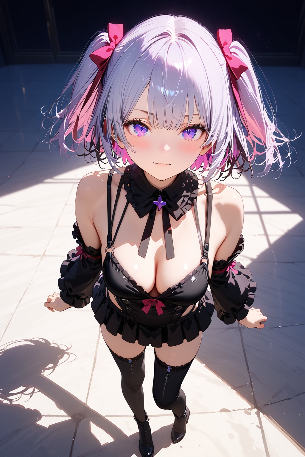 (717HQ)銀髪ちゃんゴスロリ