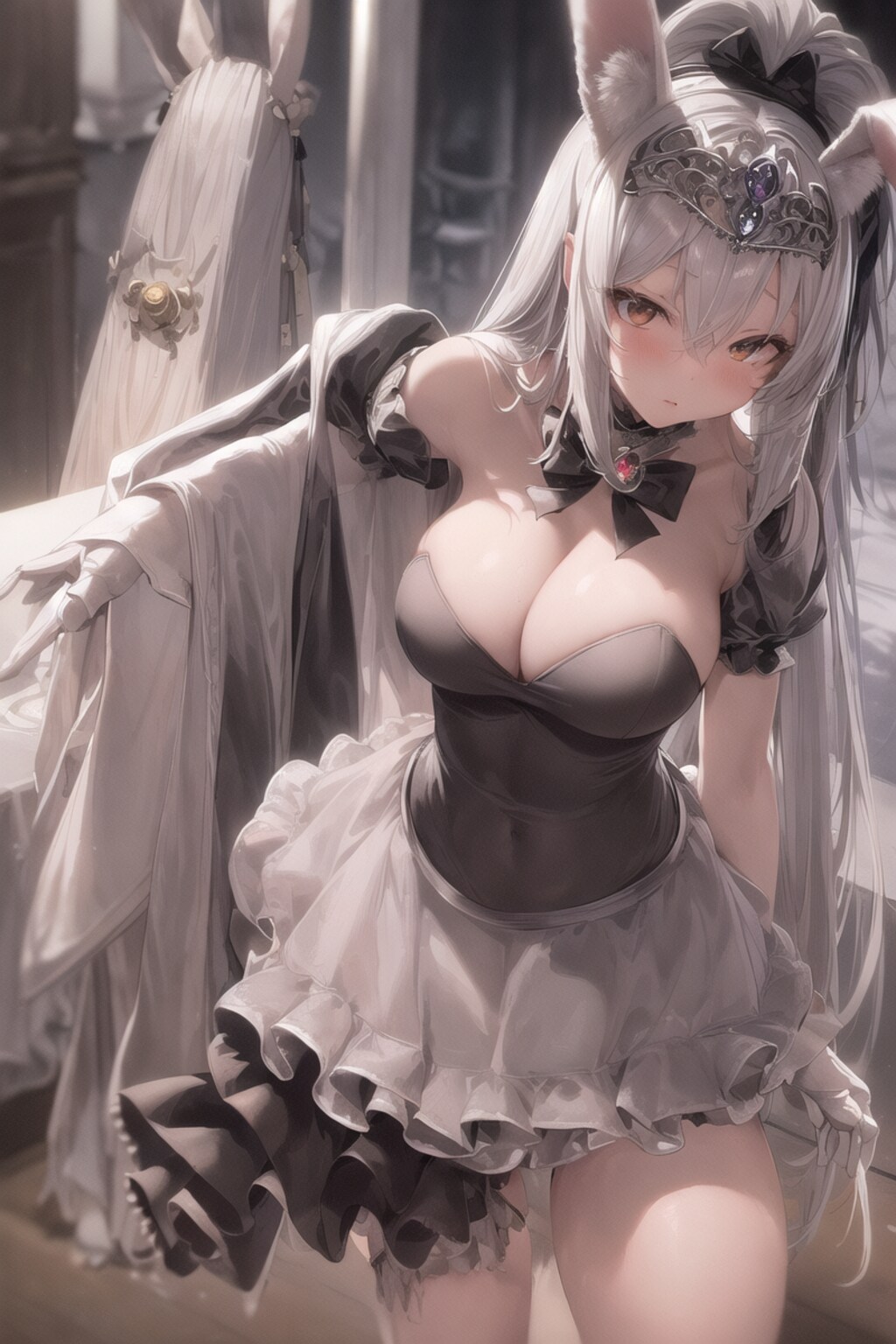 おおかみさんのバニーガールコスプレ。その２