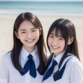 ２人の美少女 2枚目