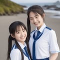 ２人の美少女 3枚目
