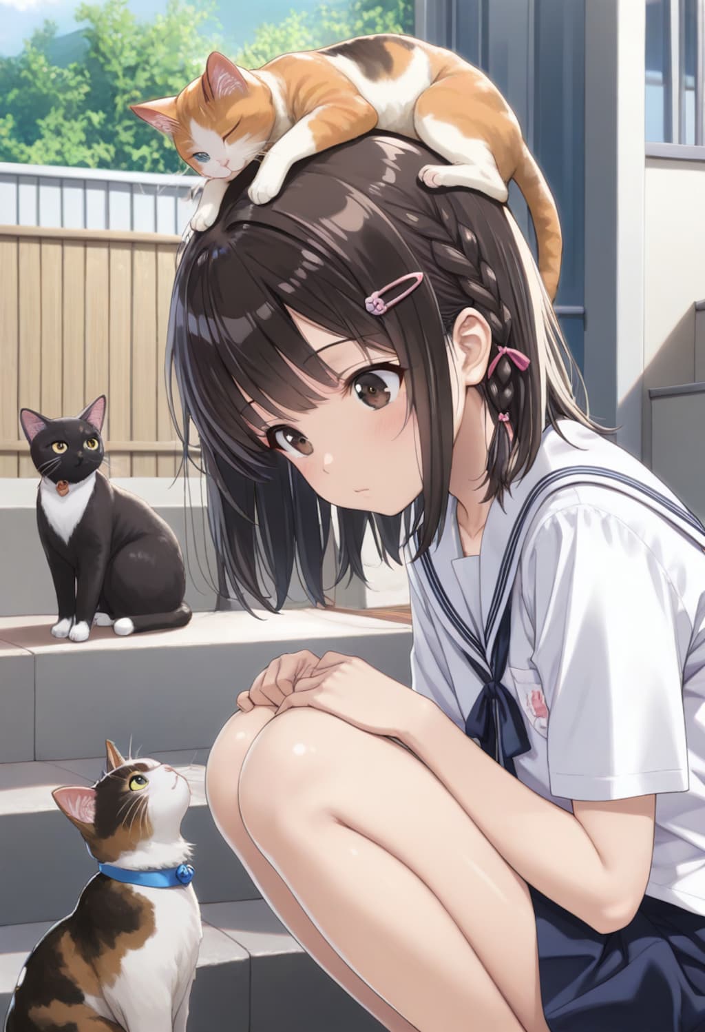 猫と少女(2)