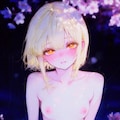 夜桜の下で 2枚目