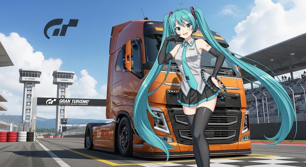 初音ミクとボルボトラック