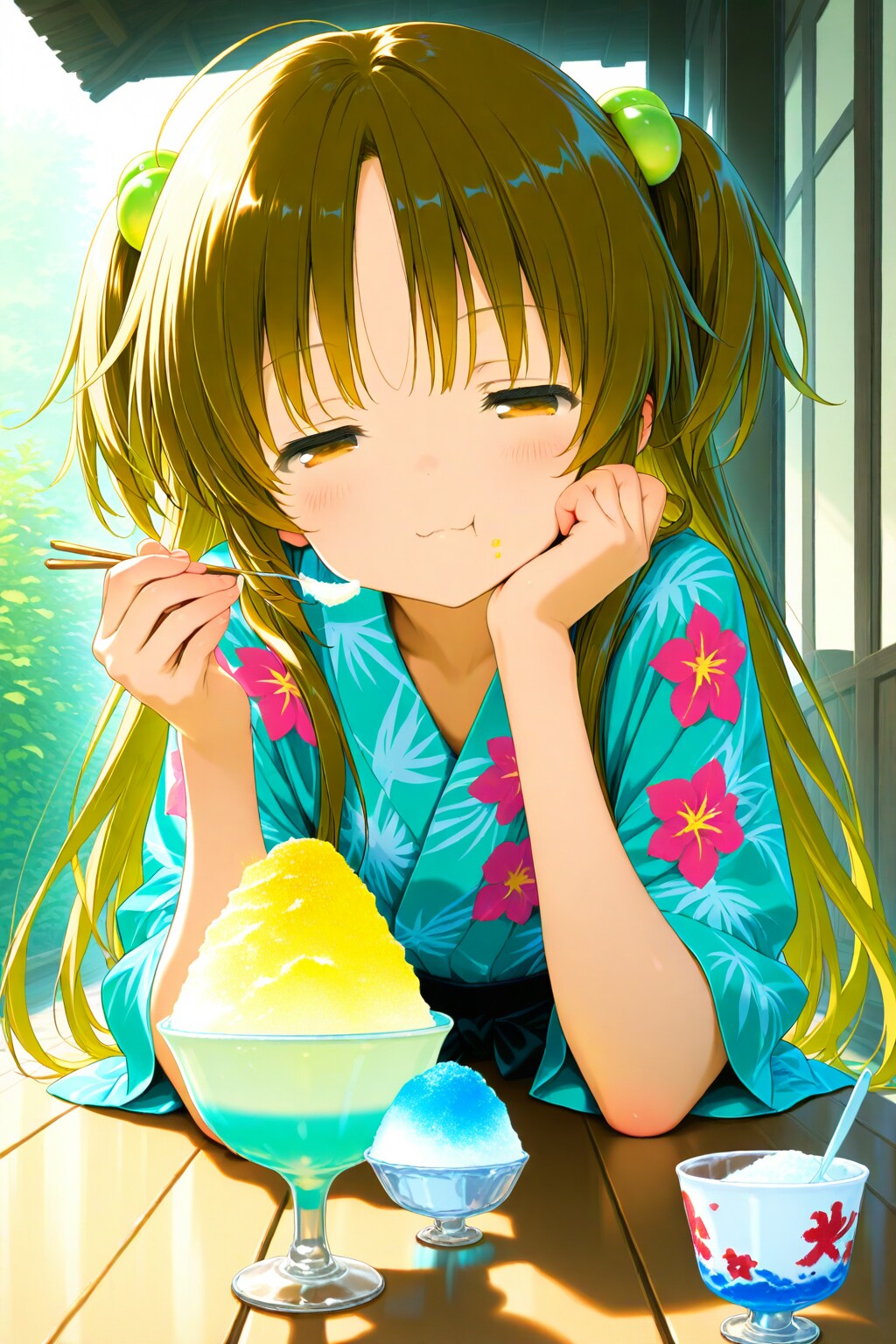 やっぱ夏はかき氷だよね | の人気AIイラスト・グラビア