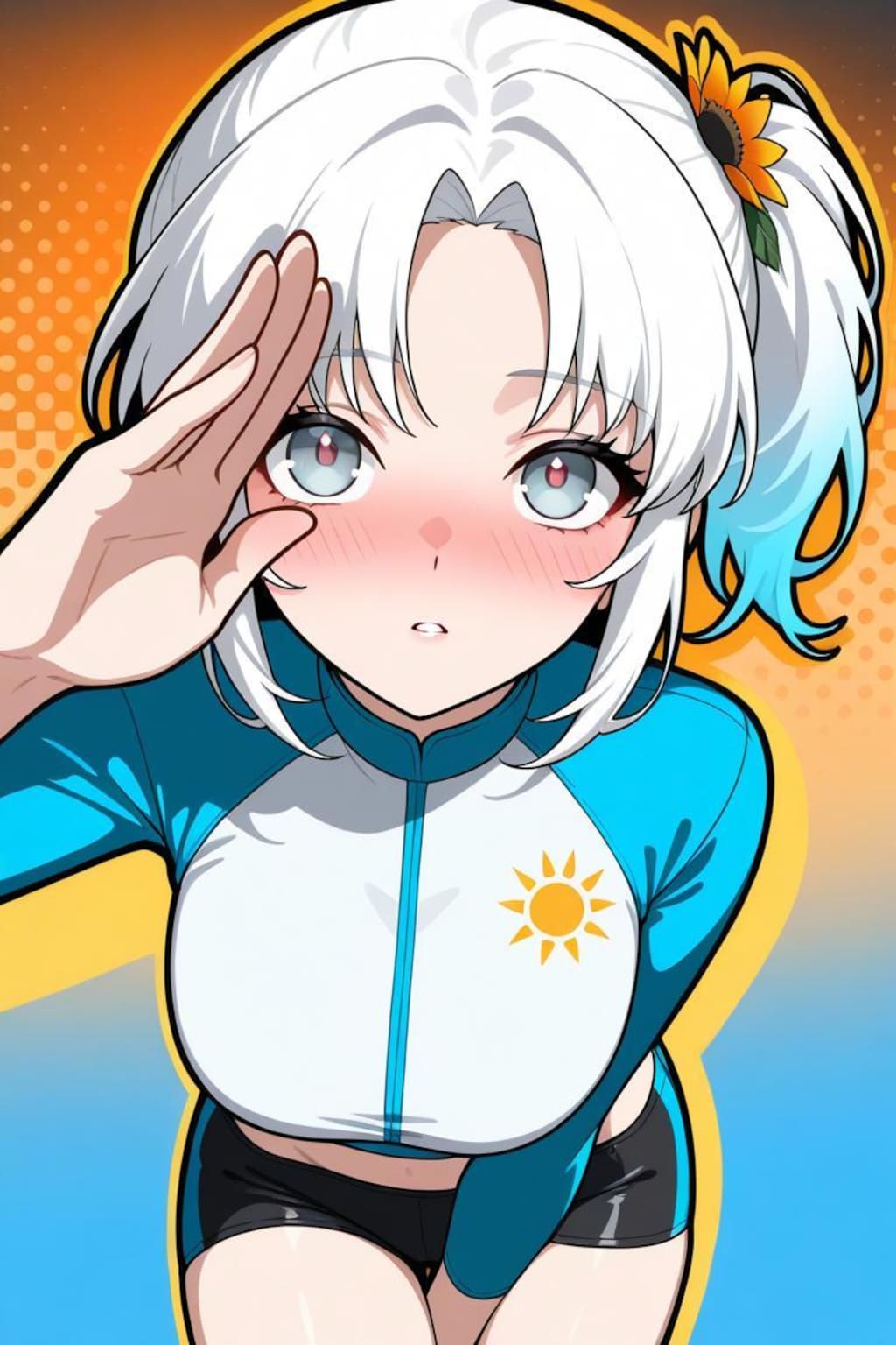 日に当てられて