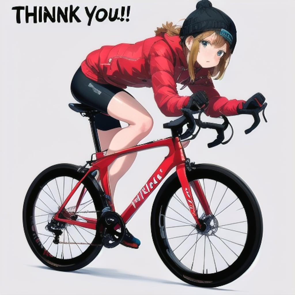 自転車と彼女