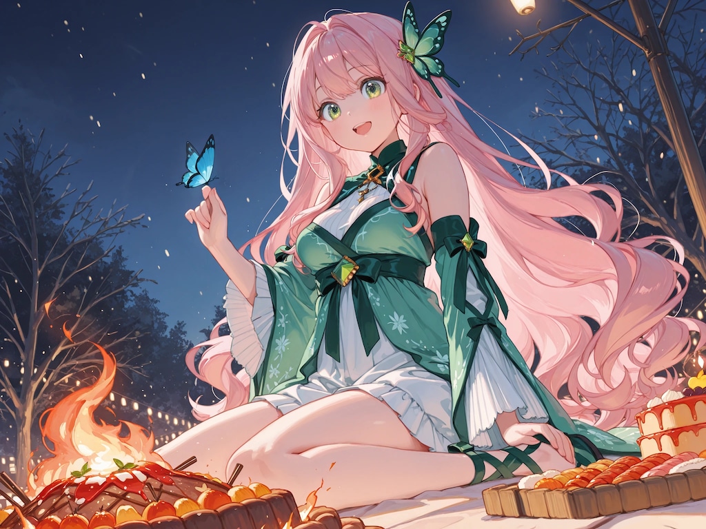 焚火と食事とユール祭