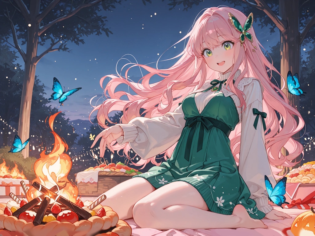 焚火と食事とユール祭