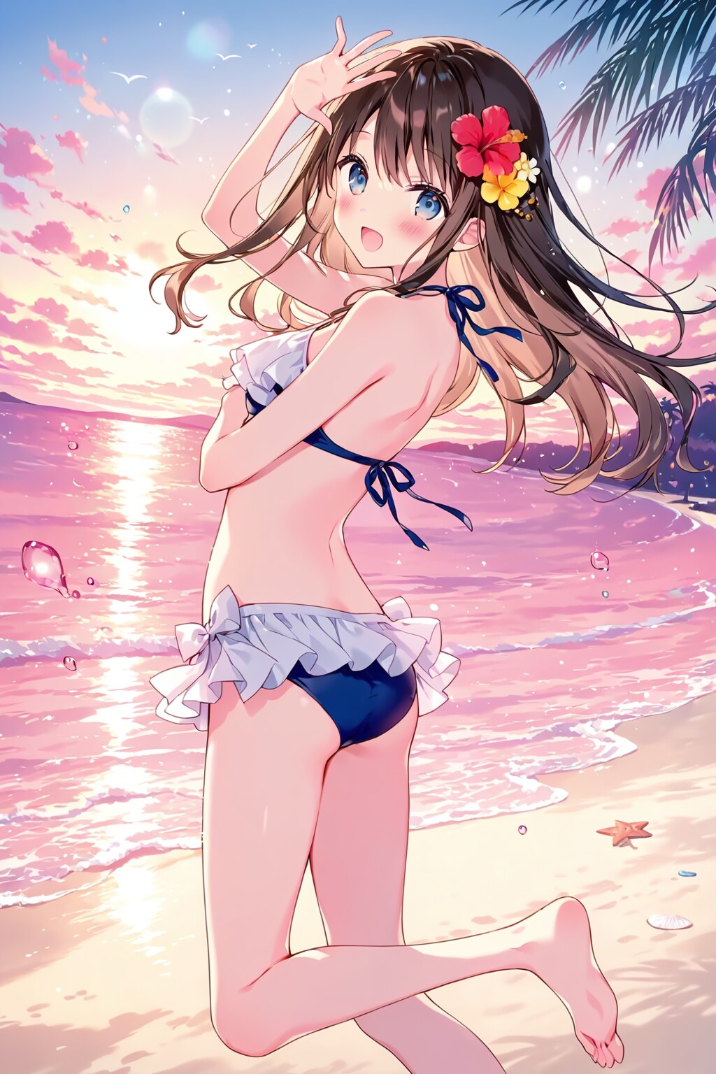 綺麗な夕日だね