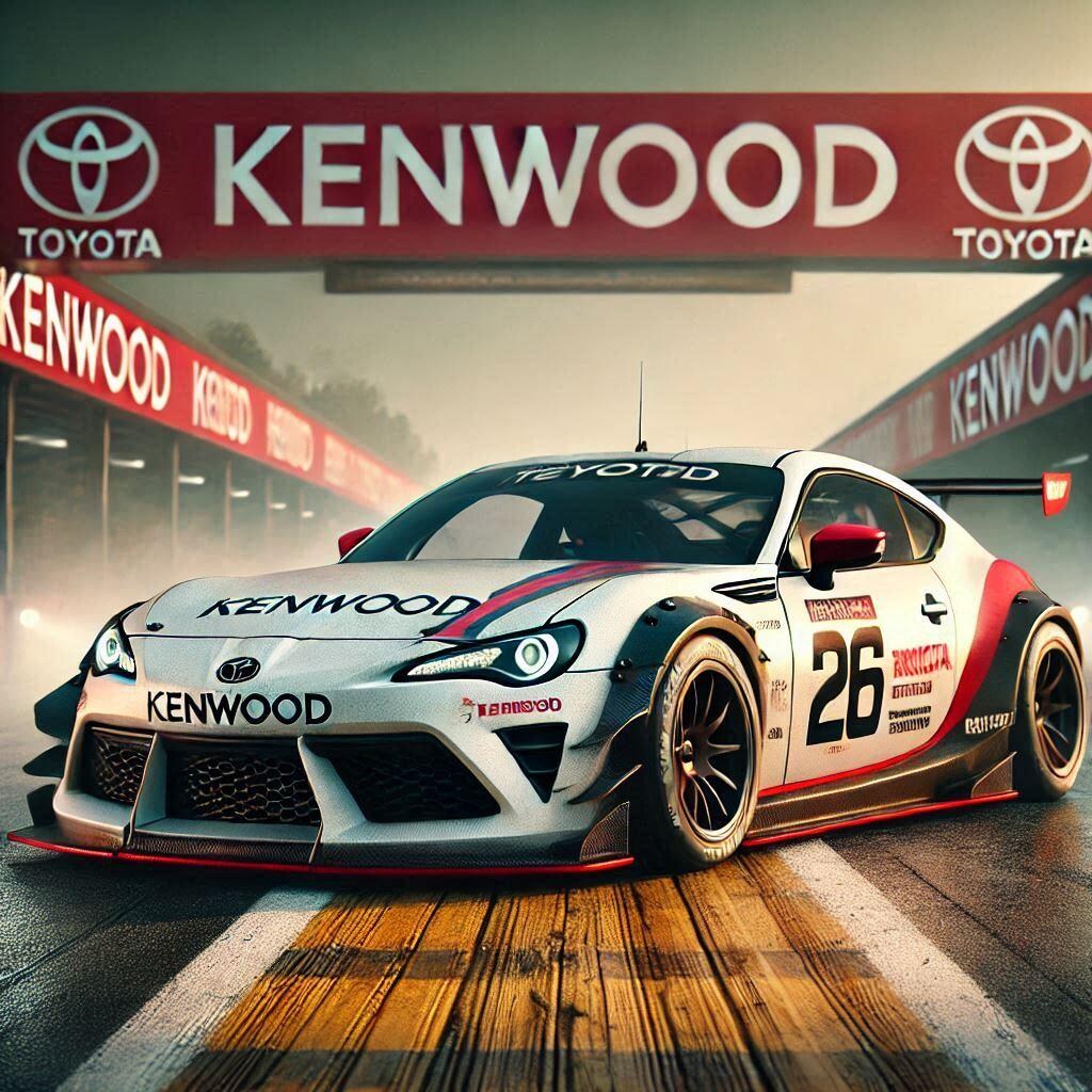 ケンウッドカラートヨタ86レーシングカー