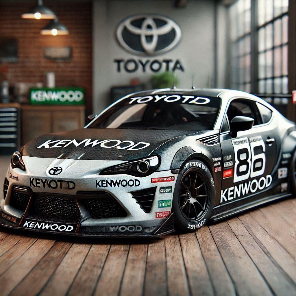 ケンウッドカラートヨタ86レーシングカー