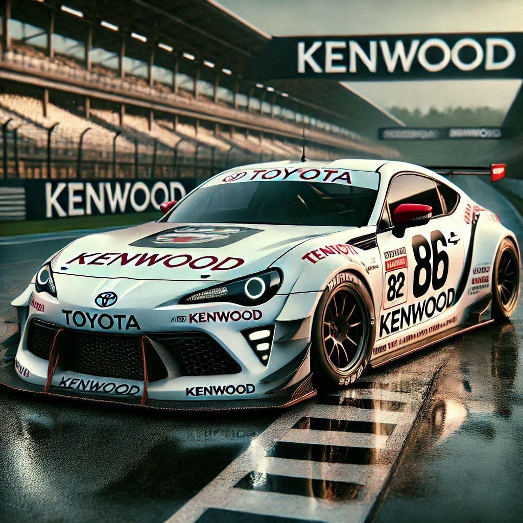 ケンウッドカラートヨタ86レーシングカー