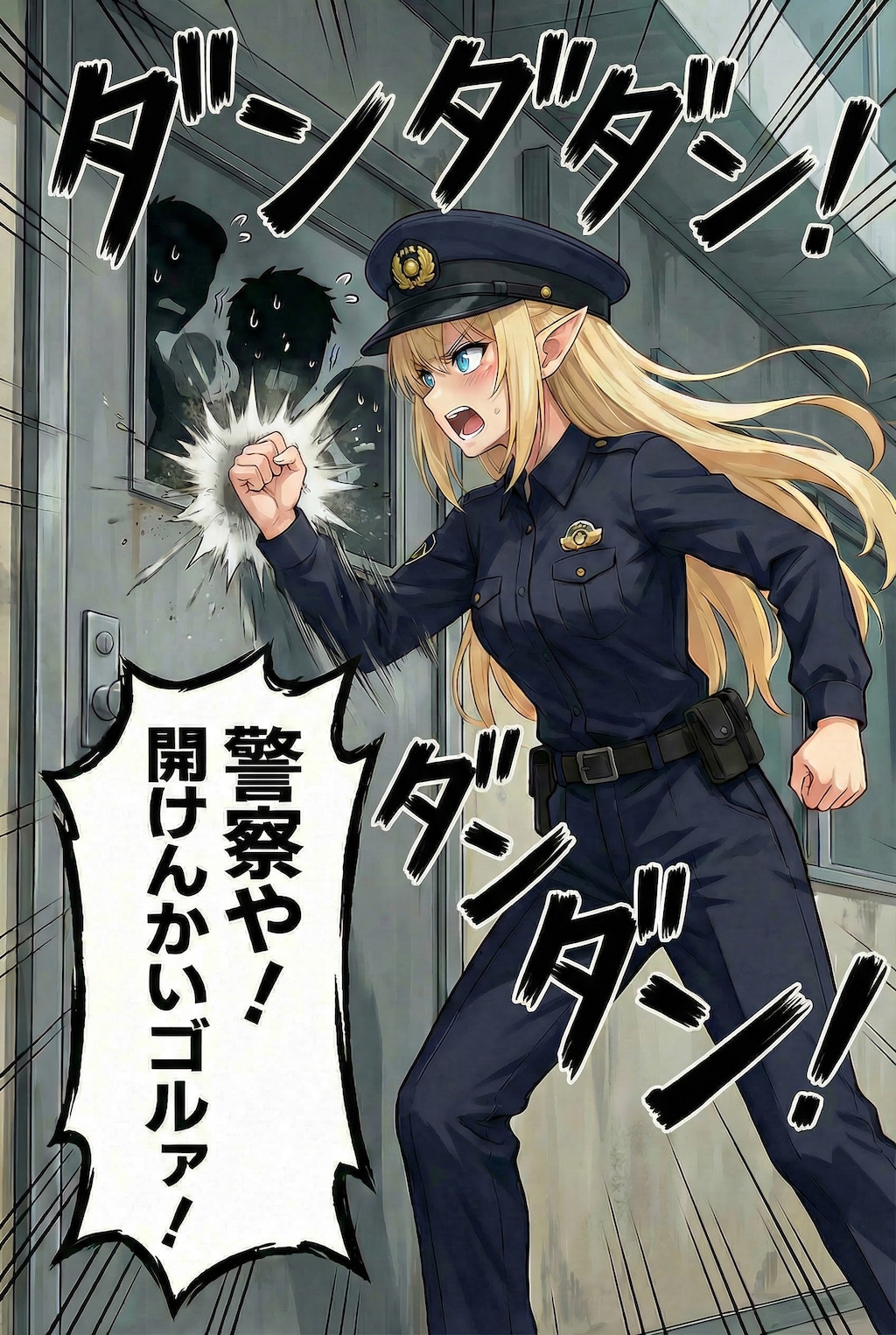 警察や！開けんかいゴルァ！