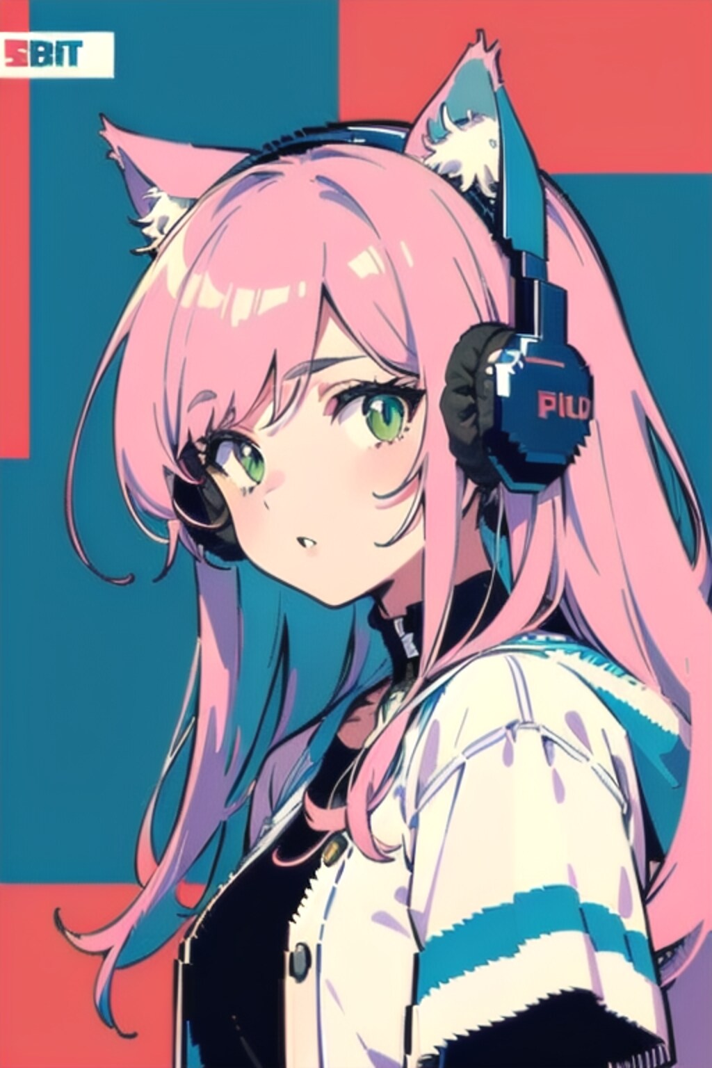 ピクセルアートなうちの子🐱🐰🐺🐱