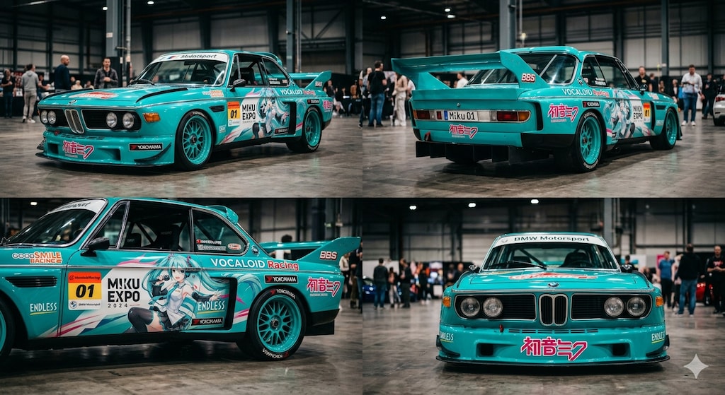 初音ミクBMWレーシングカー
