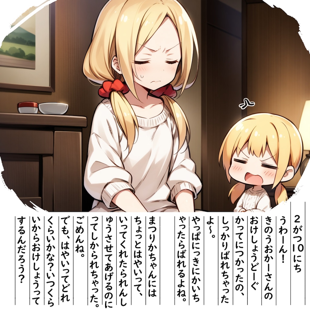 【絵日記】やっぱりばれちゃった＞＜