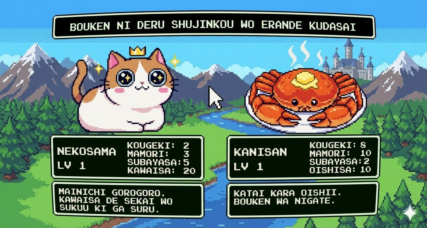 冒険に出る主人公を選んでください🐱🦀 | の人気AIイラスト・グラビア