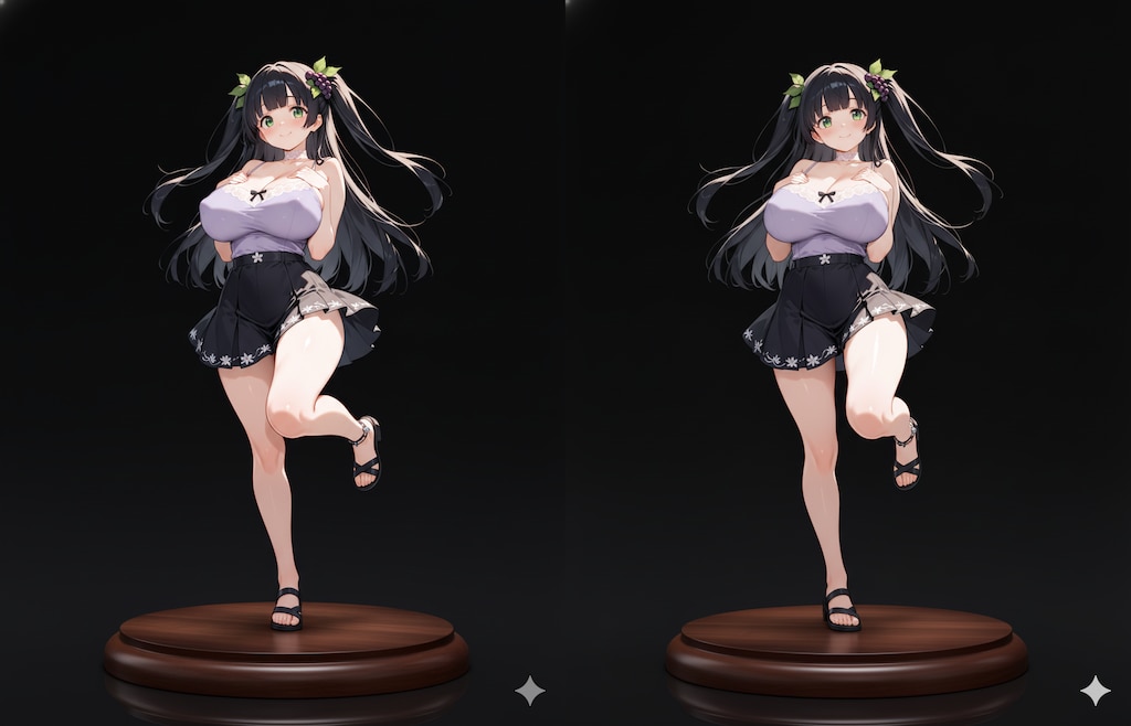 立体視：ブドウの房：フルーツ娘５