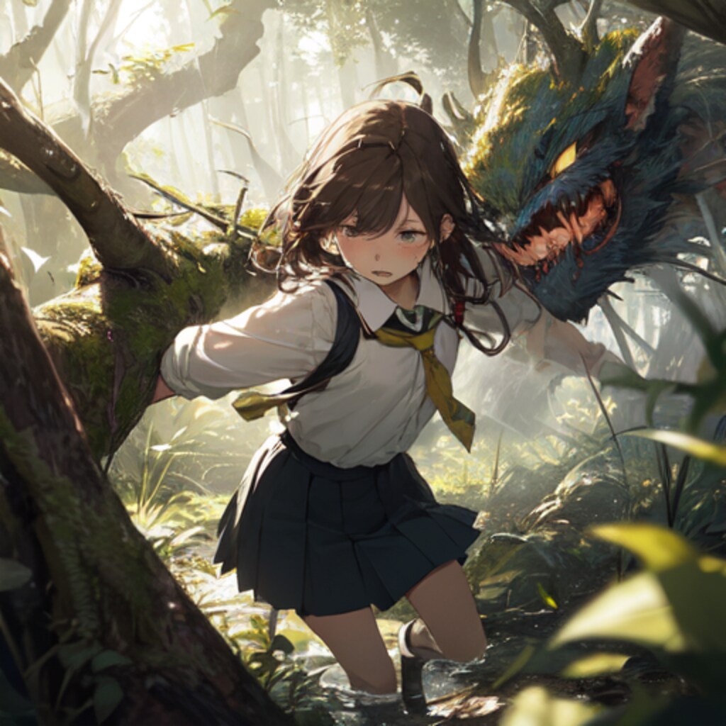 悪夢の魔物と戦う