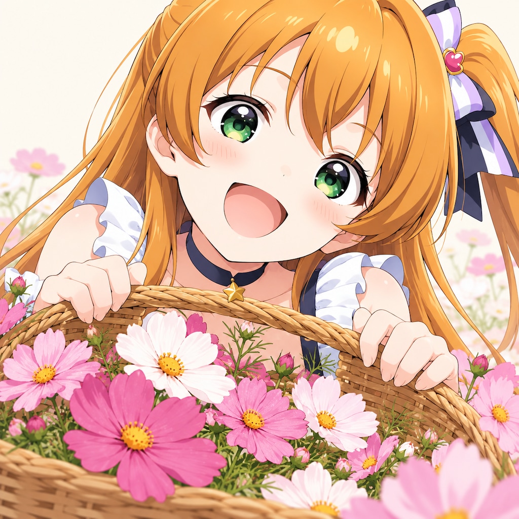 こんにちは秋桜（８）３時のアイドル　GPTimages2.5