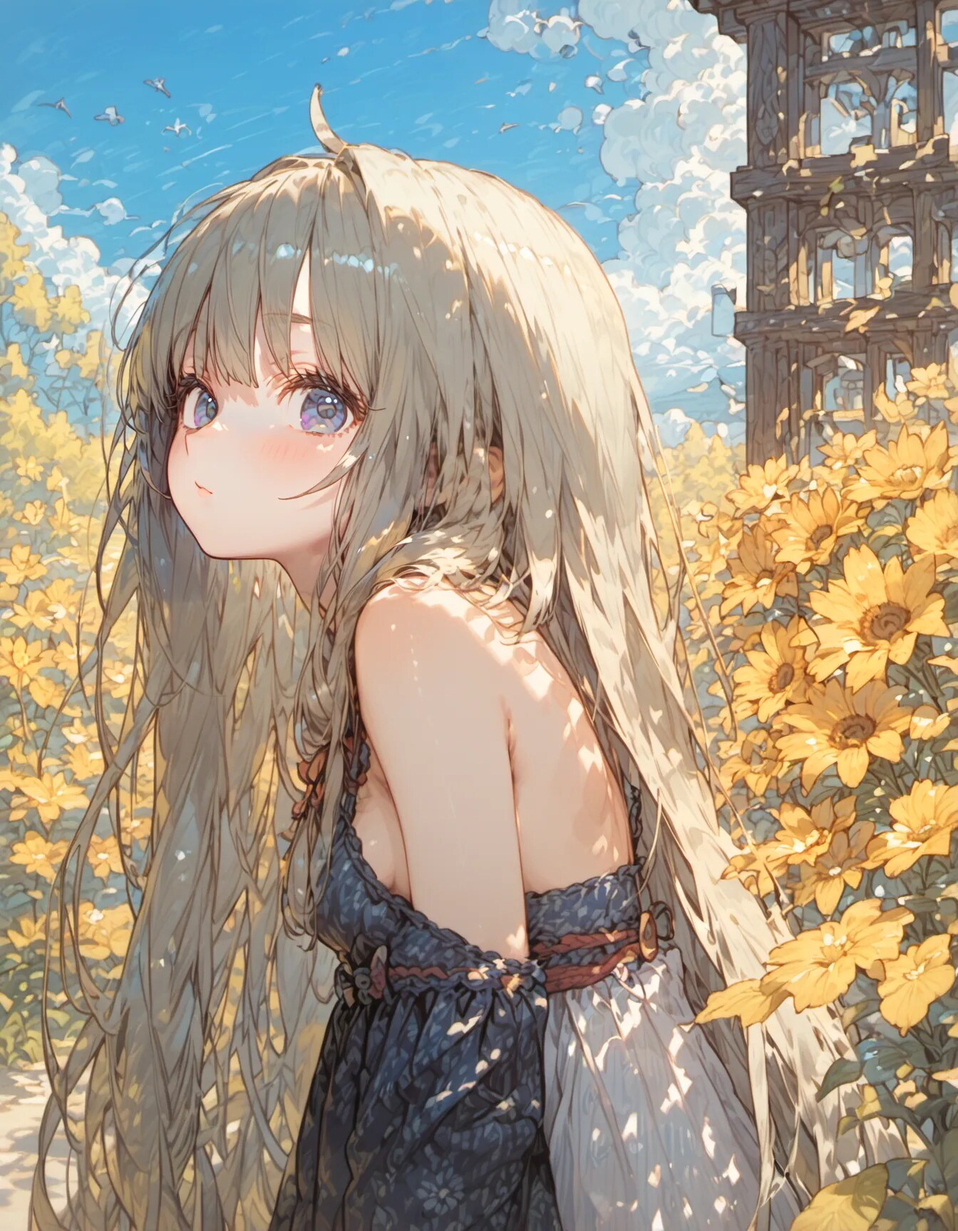 Golden Haired Solitude | の人気AIイラスト・グラビア