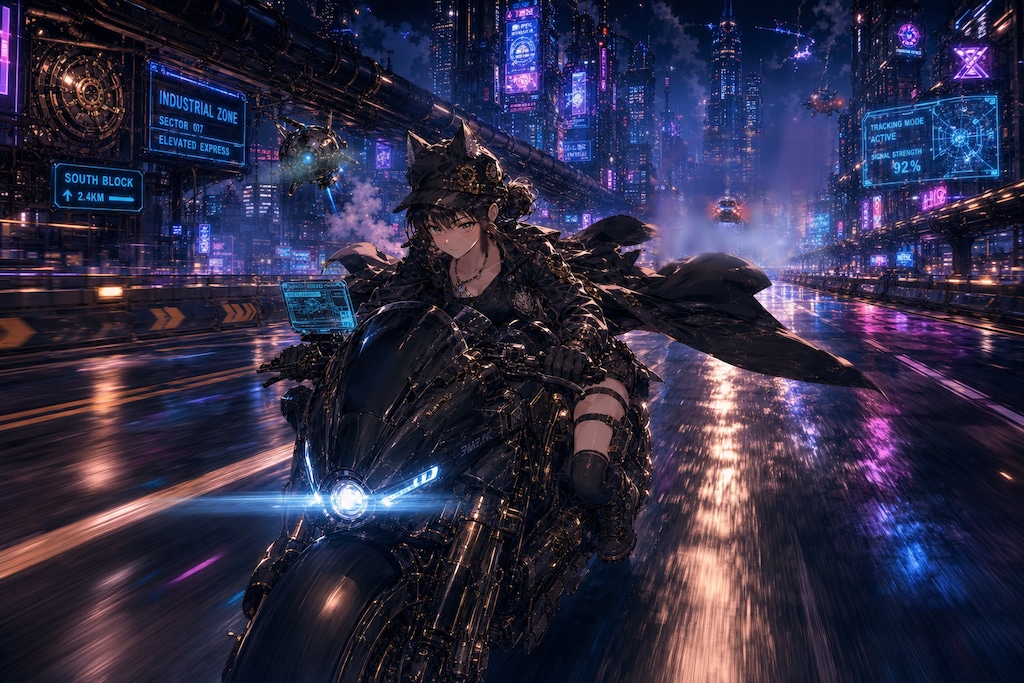 「都市夜間追跡任務ログ：継戦の黒狼」