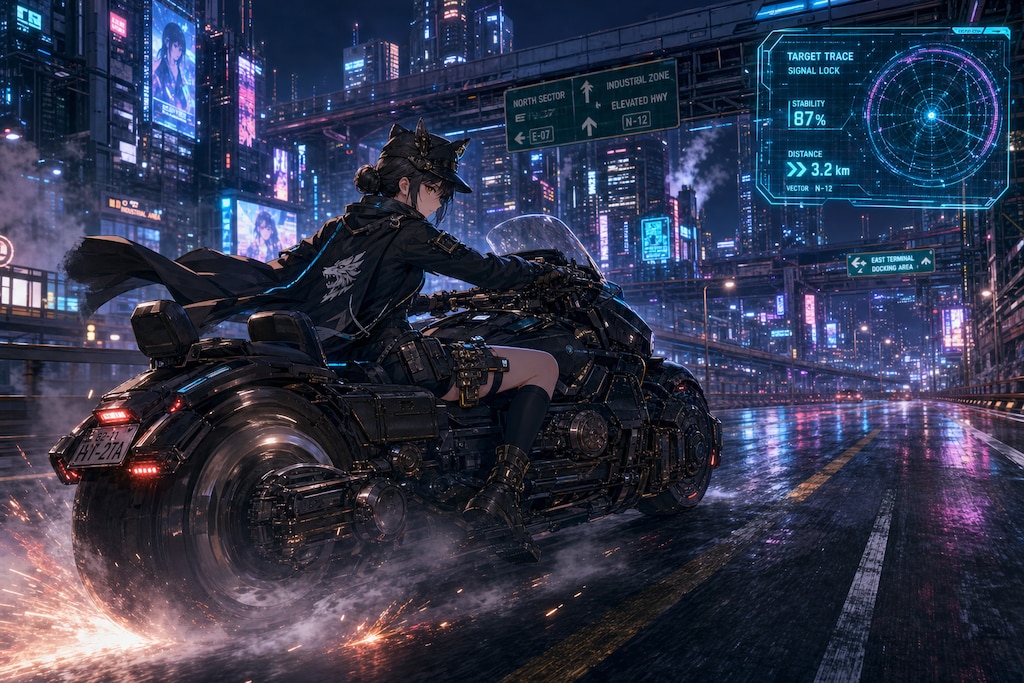 「都市夜間追跡任務ログ：継戦の黒狼」