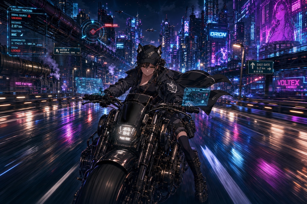 「都市夜間追跡任務ログ：継戦の黒狼」