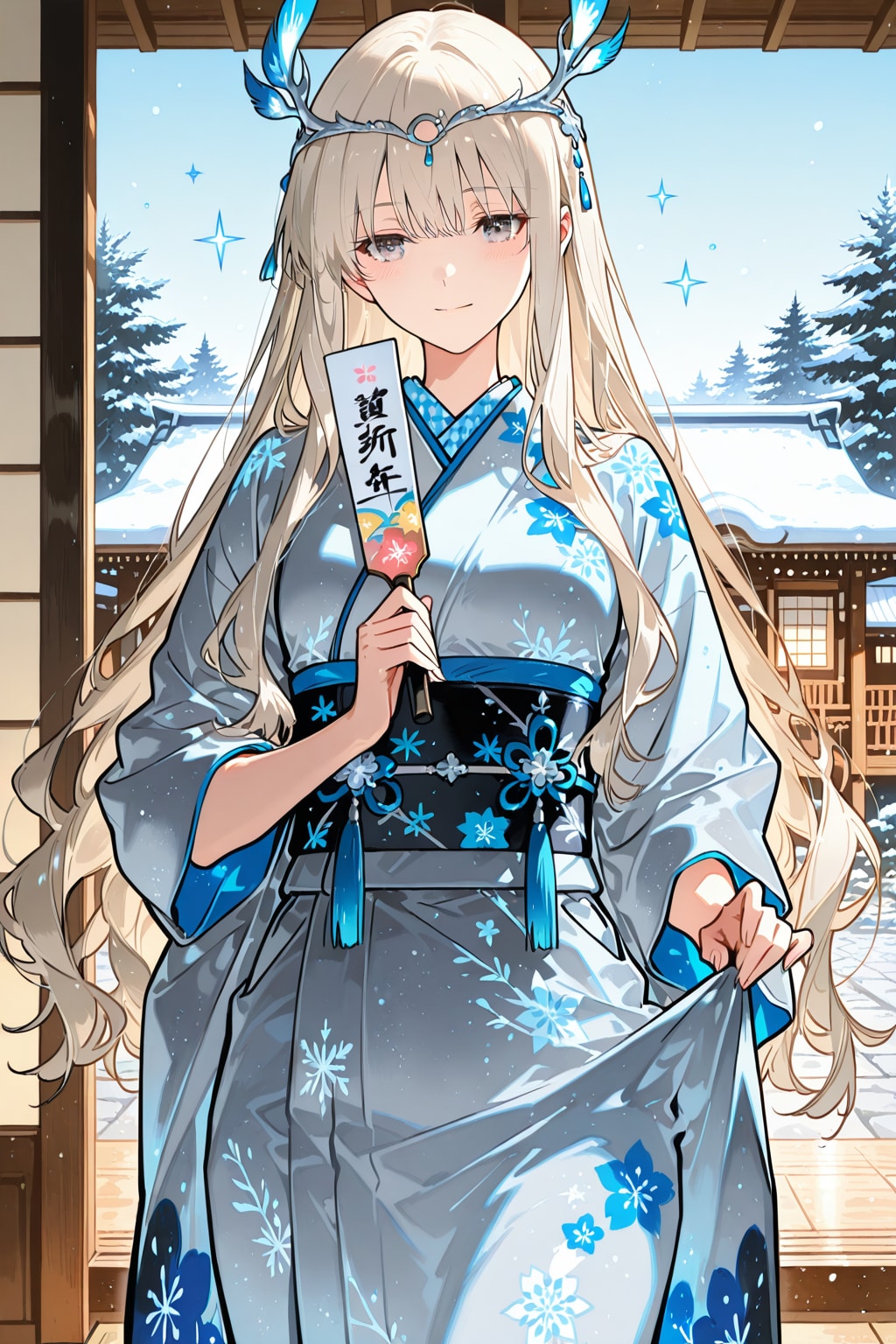 風と遊ぶ、お正月