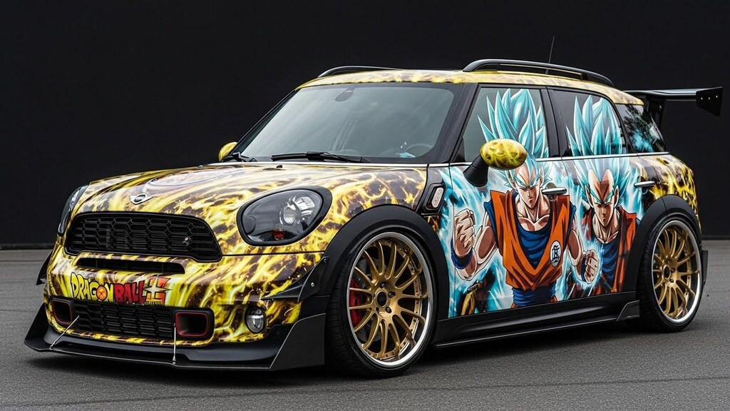 ミニカントリーマンドラゴンボール痛車