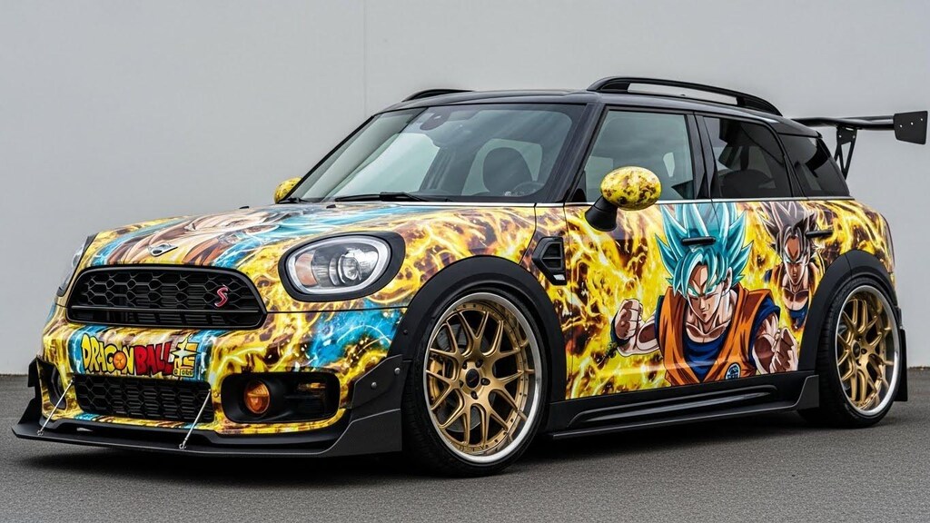 ミニカントリーマンドラゴンボール痛車