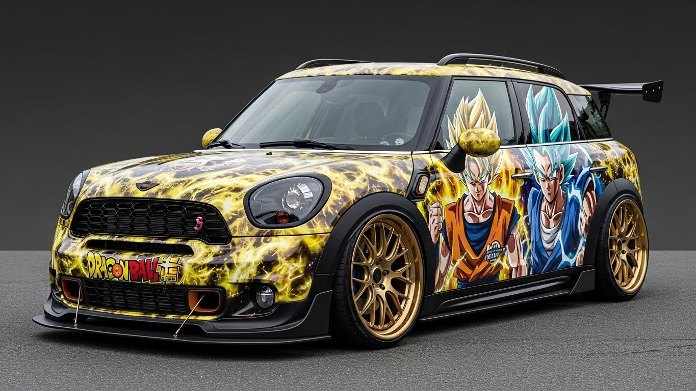 ミニカントリーマンドラゴンボール痛車 | の人気AIイラスト・グラビア