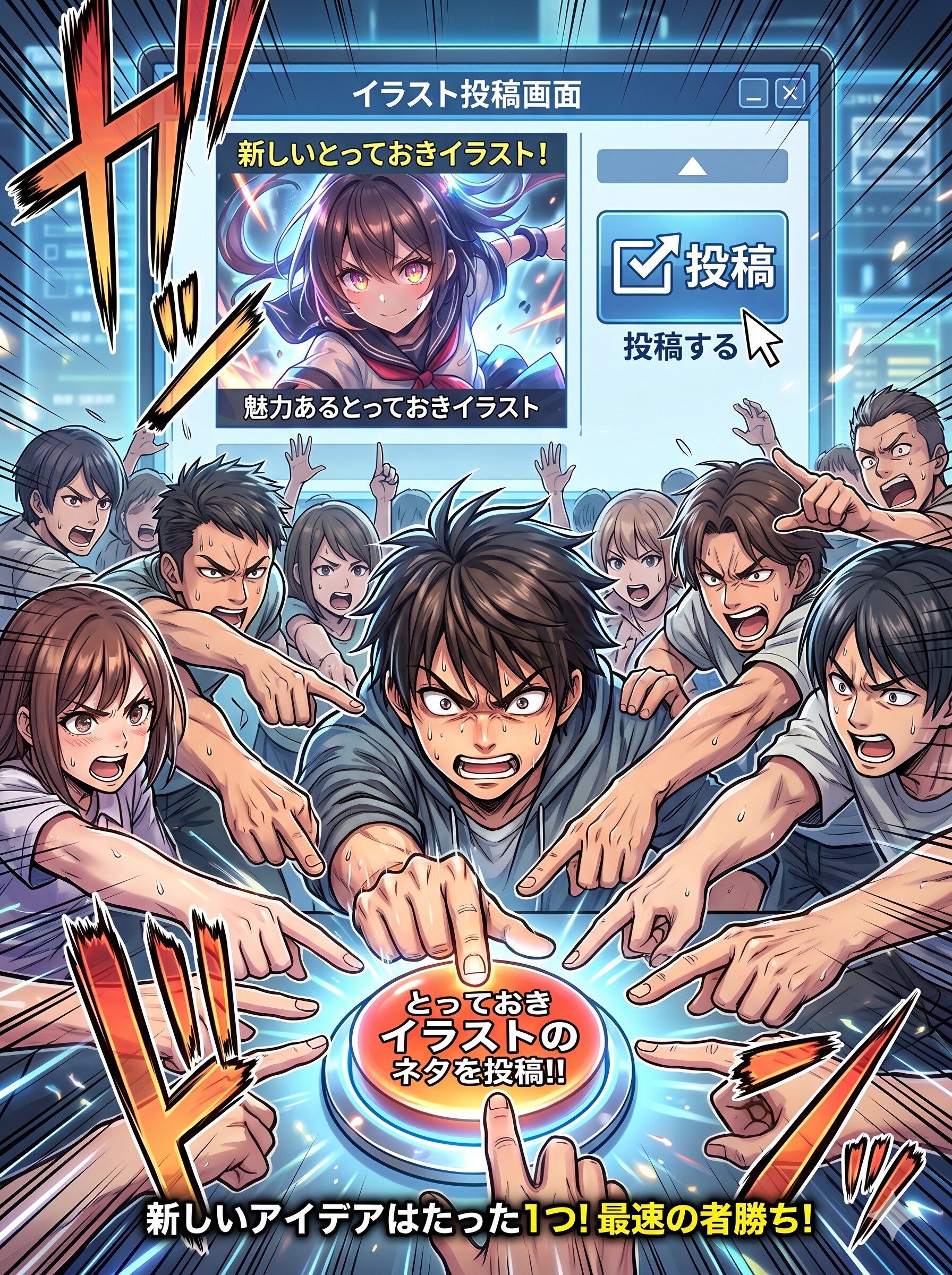 新ネタ絵の公開争奪戦