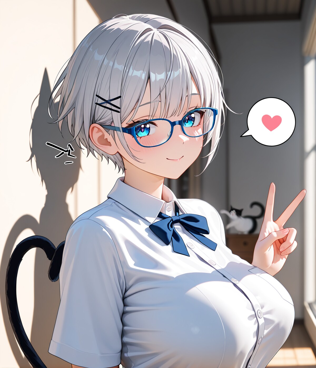 「にゃ」