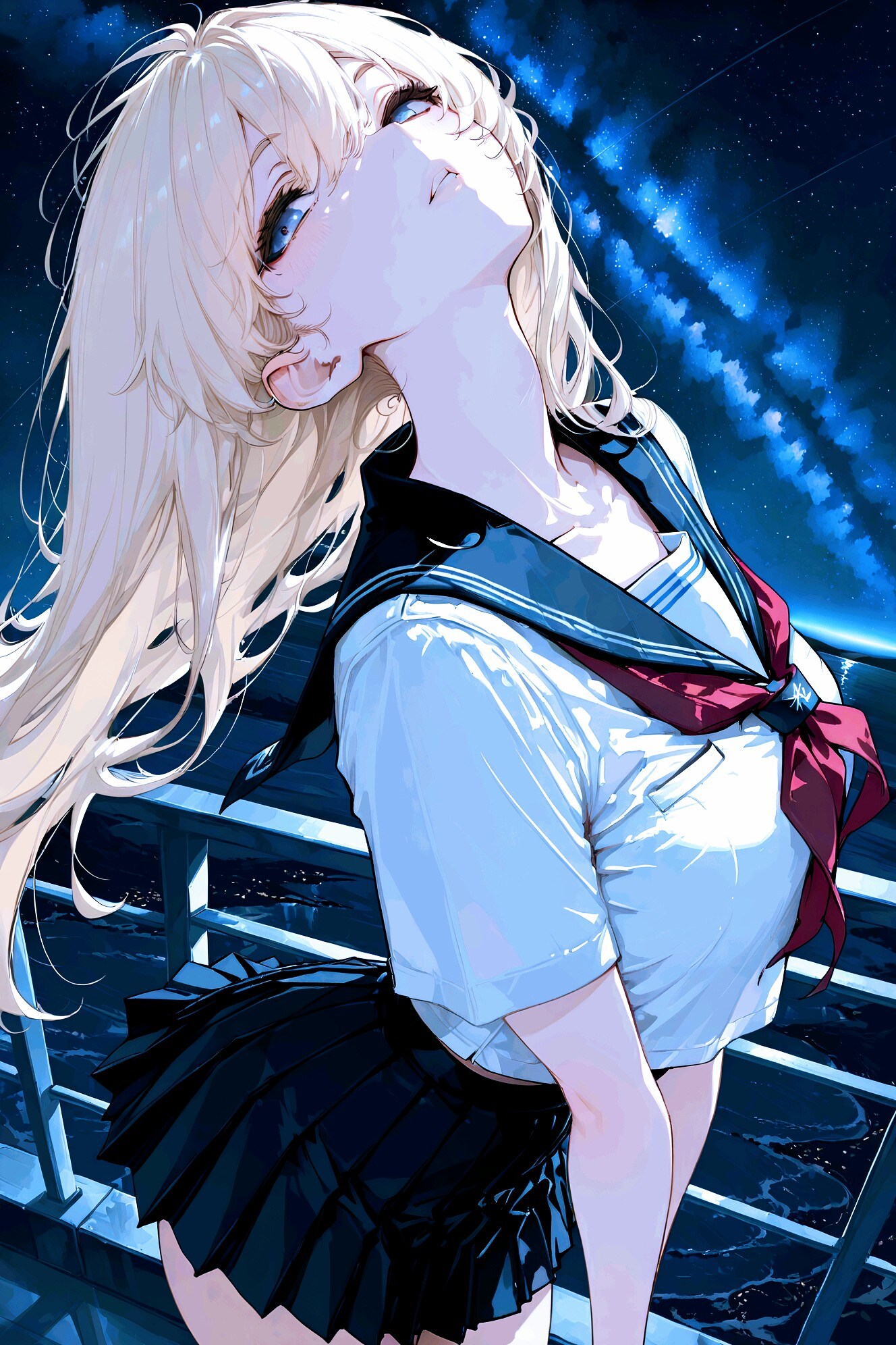 天の川とセーラー服