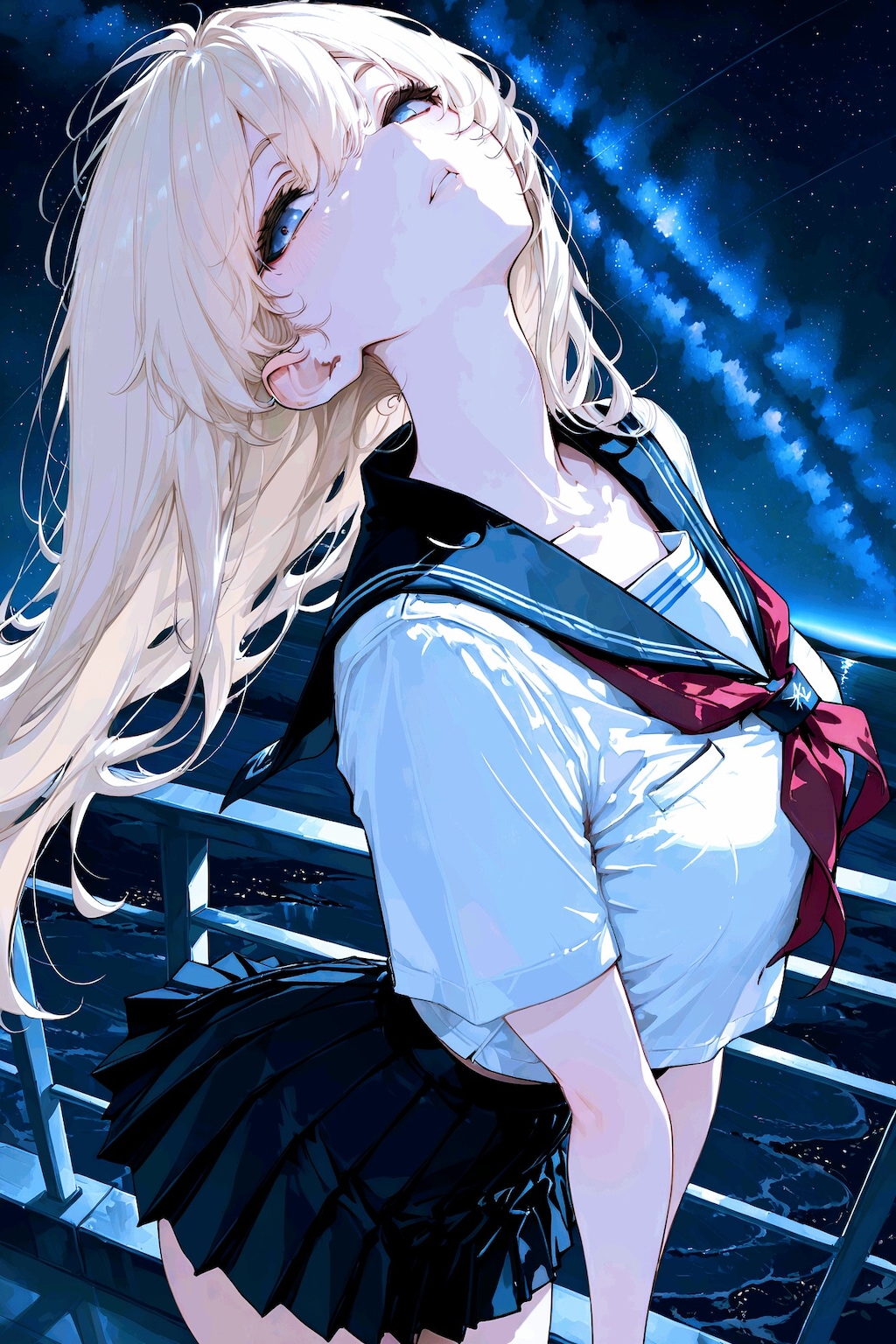 天の川とセーラー服