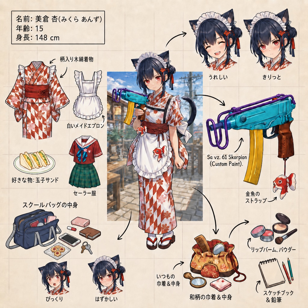 看板娘の美倉 あんず
