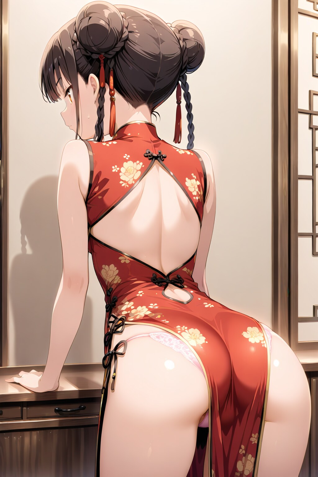 パンティ見えてますよ