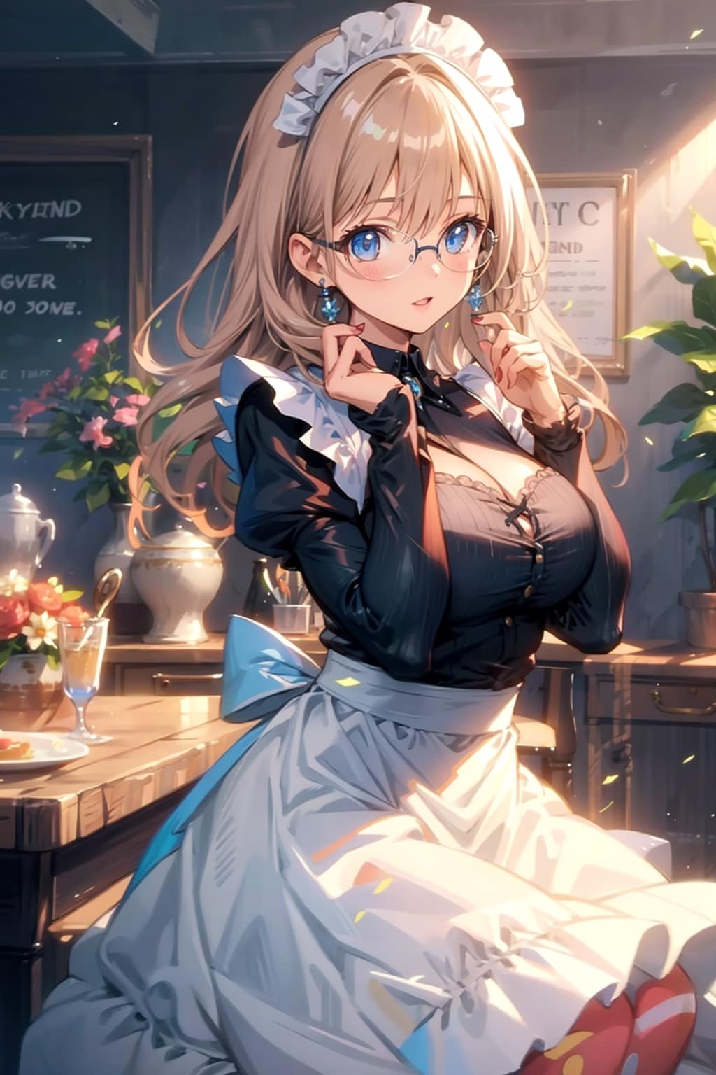 メガネ美少女メイド