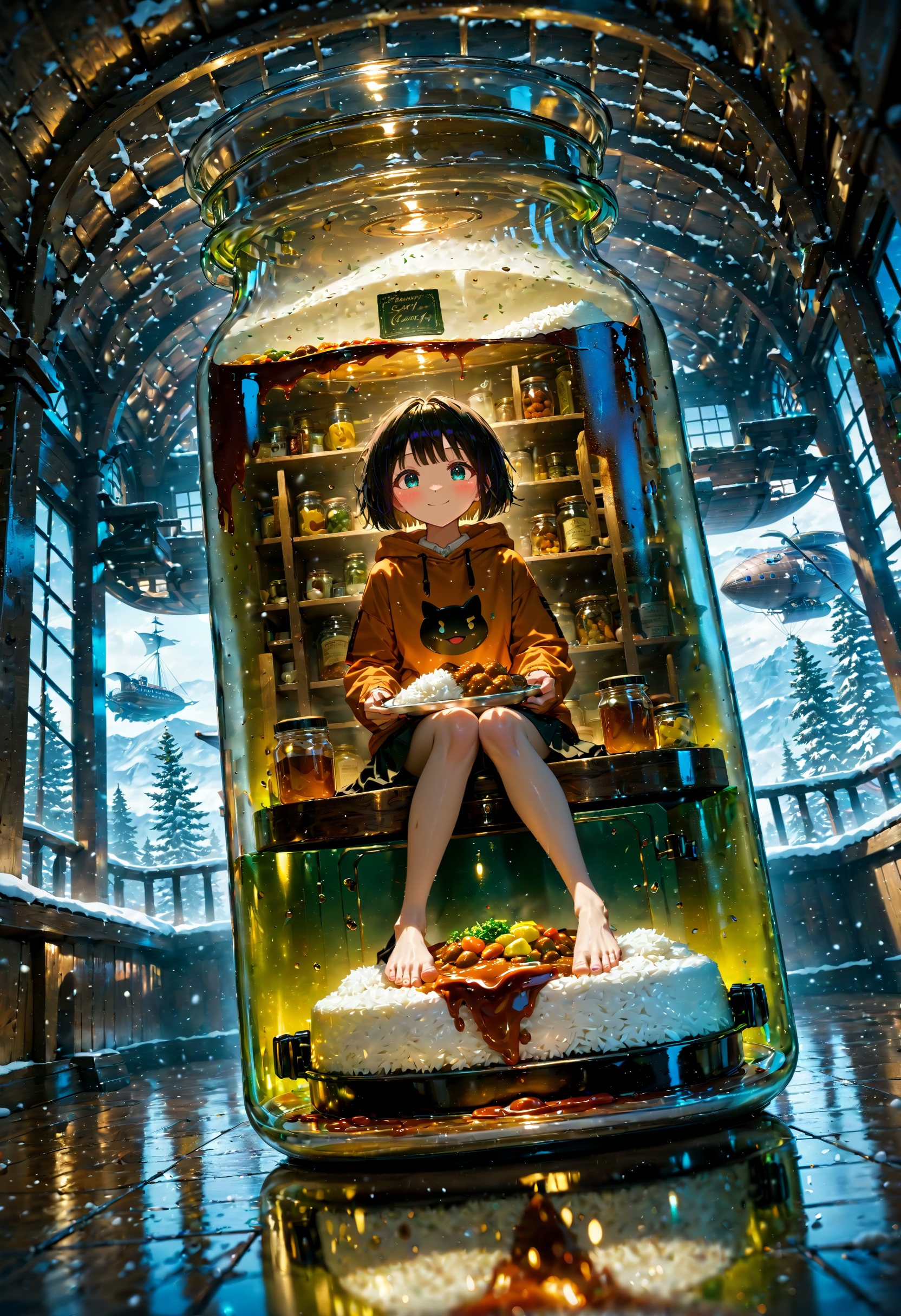 今日は何の日？　飛行船の日。カレーライスの日・カレーの日　その３ | の人気AIイラスト・グラビア