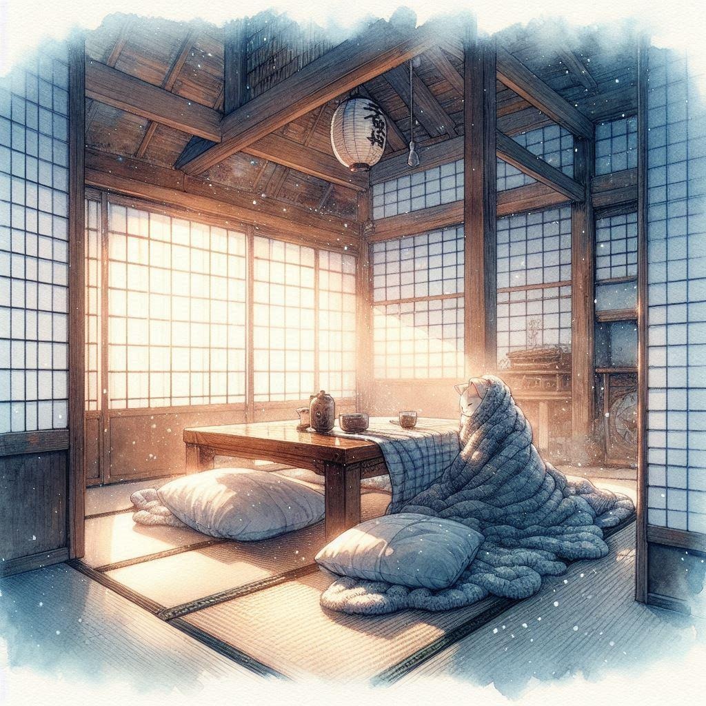 猫とこたつ…？