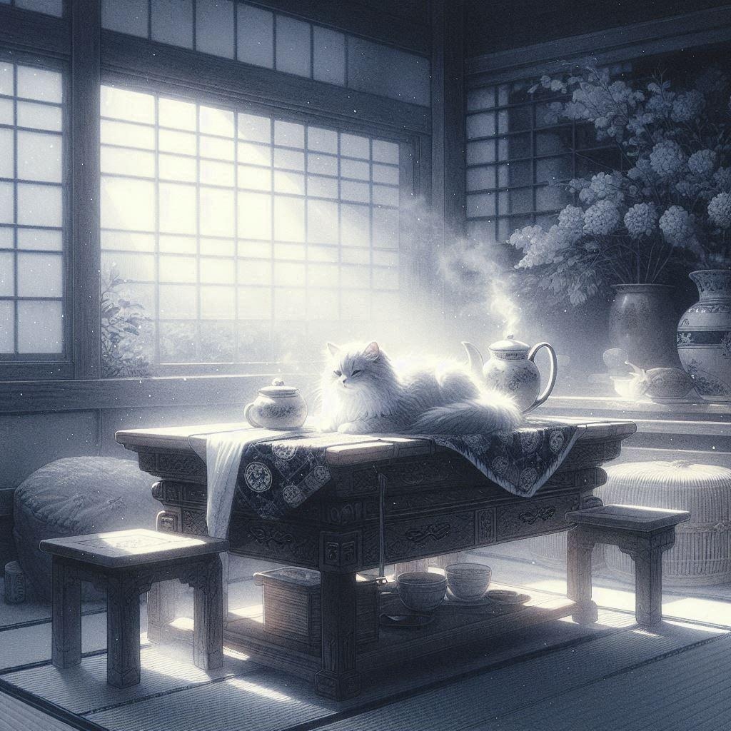 猫とこたつ…？