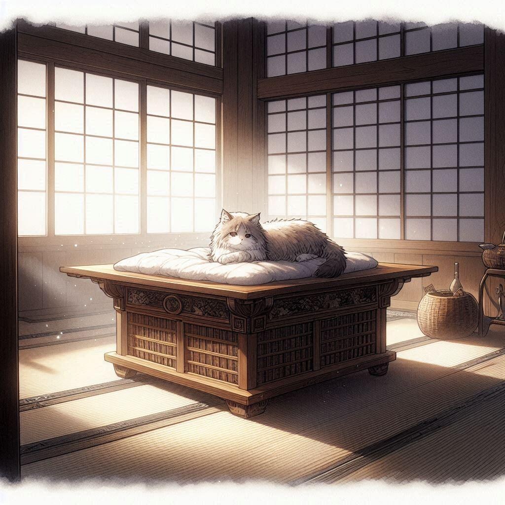 猫とこたつ…？