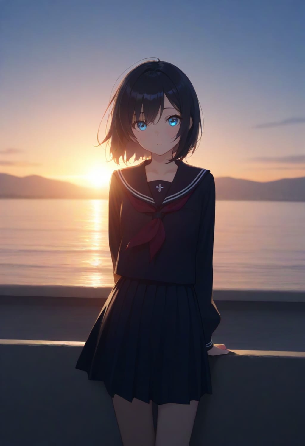 ポートレート(光と影)(cinematic lighting)(30)